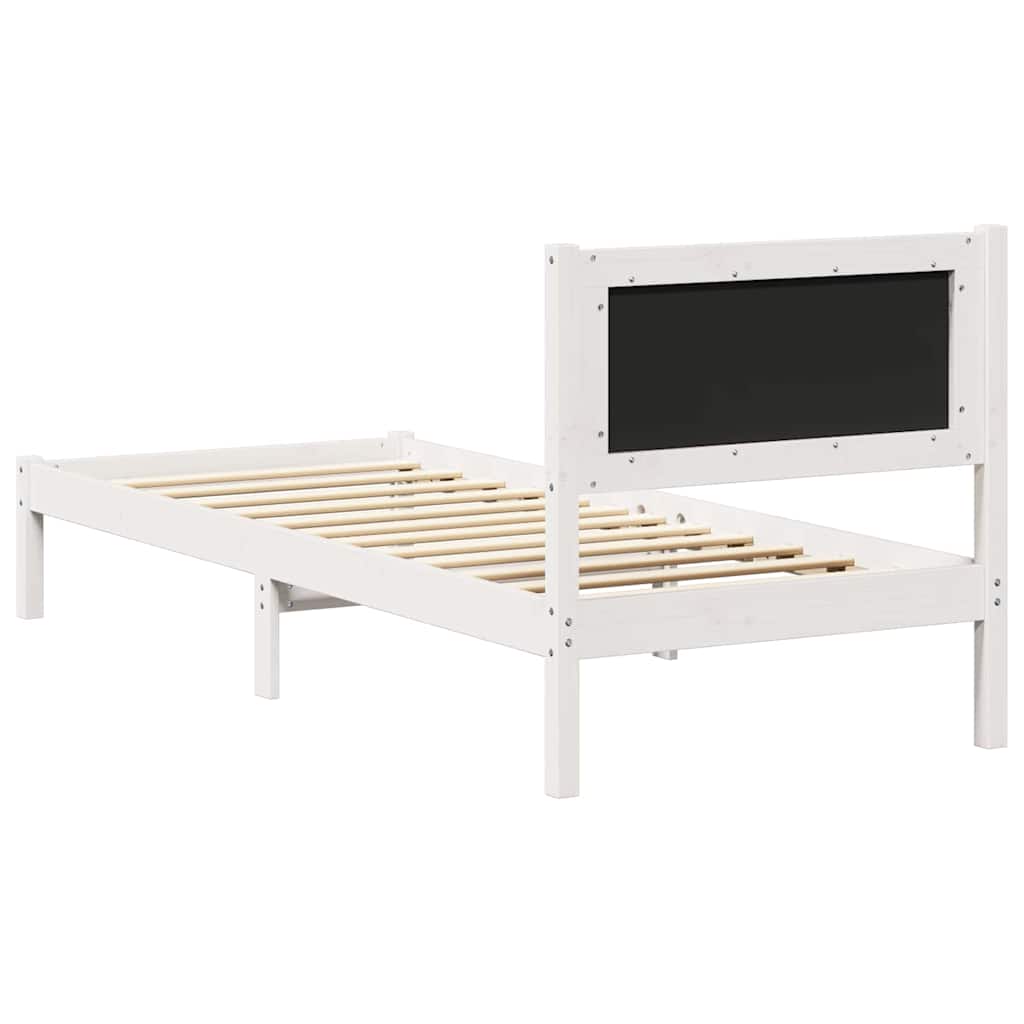 Bedframe met Gevoerd Hoofdgedeelte Lichtgrijs 75 x 190 cm is nu te koop bij PeponiXL, paradijselijk wonen!