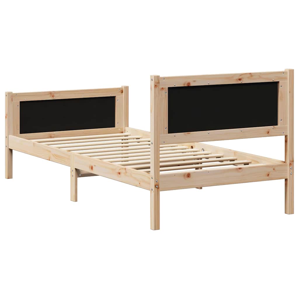 Bedframe met hoofdeinde Taupe 90 x 200 cm Stof is nu te koop bij PeponiXL, paradijselijk wonen!