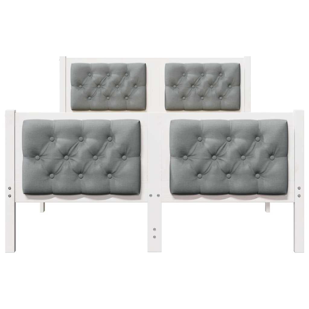 Bedframe Lichtgrijs 120 x 190 cm Massief grenenhout is nu te koop bij PeponiXL, paradijselijk wonen!