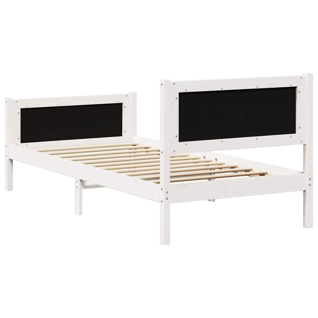 Bedframe Lichtgrijs 90 x 190 cm Massief grenenhout is nu te koop bij PeponiXL, paradijselijk wonen!