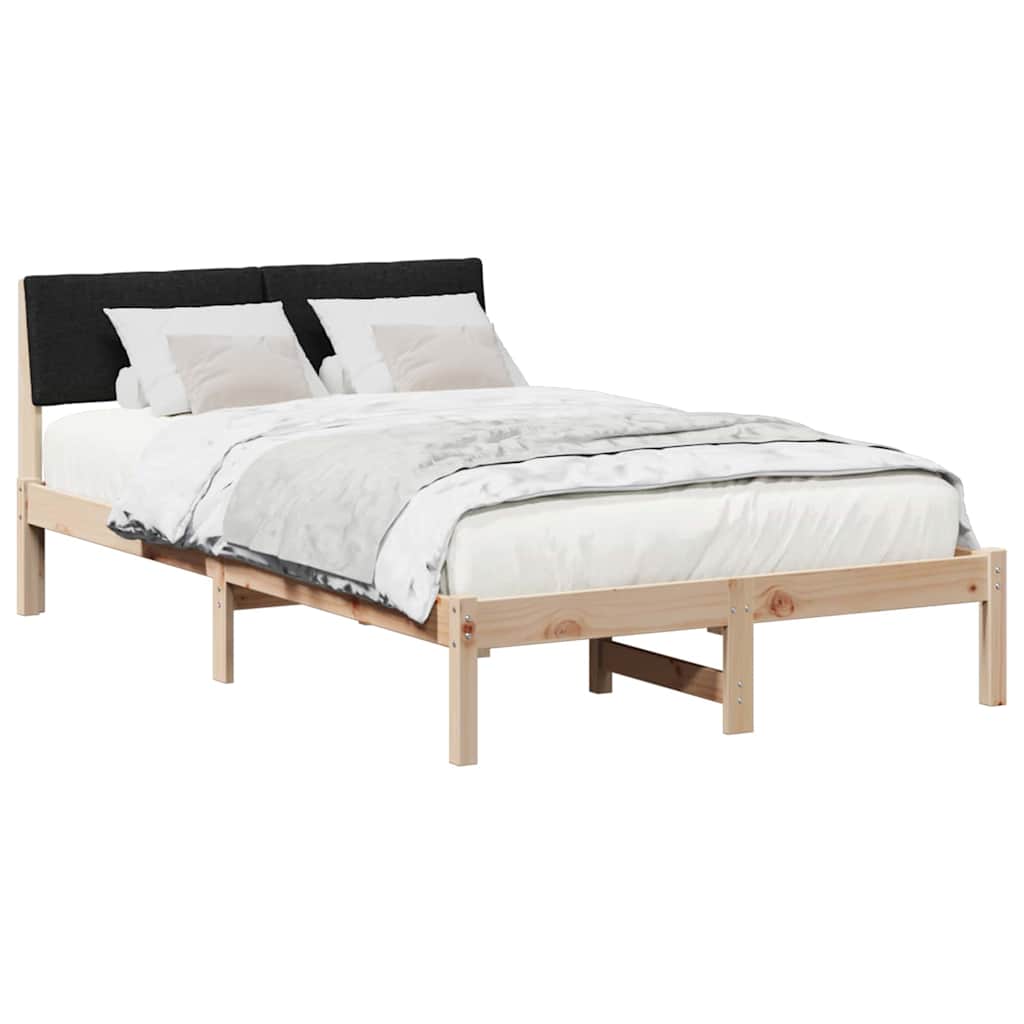 Bedframe Bruin en zwart 120 x 200 cm Massief grenenhout is nu te koop bij PeponiXL, paradijselijk wonen!