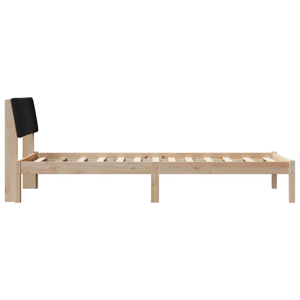 Bedframe Bruin en zwart 90 x 200 cm Massief grenenhout is nu te koop bij PeponiXL, paradijselijk wonen!