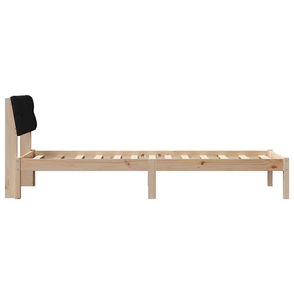 Bedframe Bruin en zwart 80 x 200 cm Massief grenenhout is nu te koop bij PeponiXL, paradijselijk wonen!
