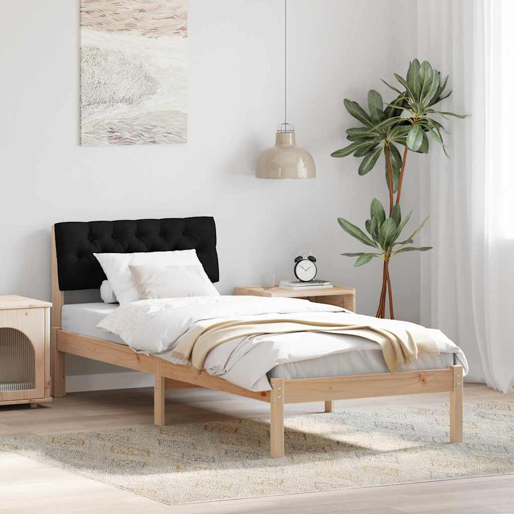 Bedframe Bruin en zwart 75 x 190 cm Massief grenenhout is nu te koop bij PeponiXL, paradijselijk wonen!