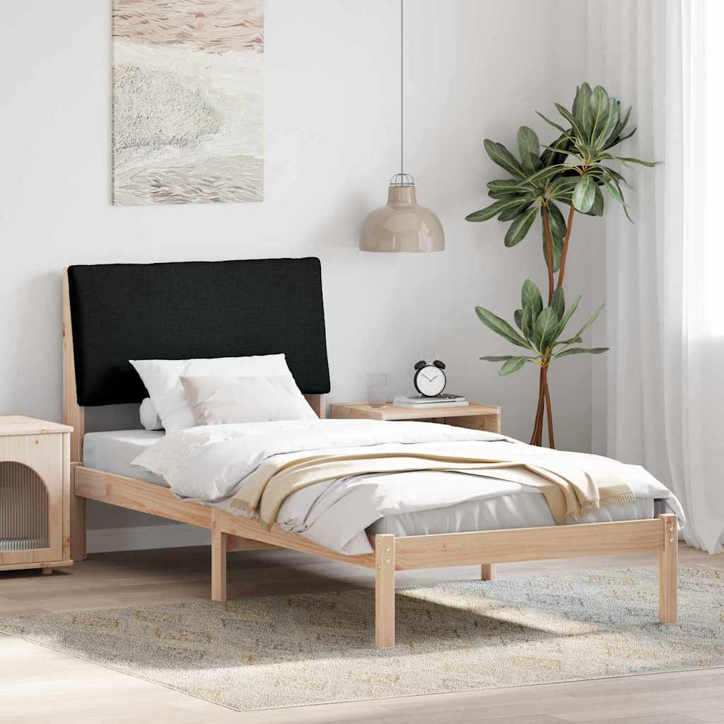 Bedframe Bruin en zwart 100 x 200 cm Massief grenenhout is nu te koop bij PeponiXL, paradijselijk wonen!
