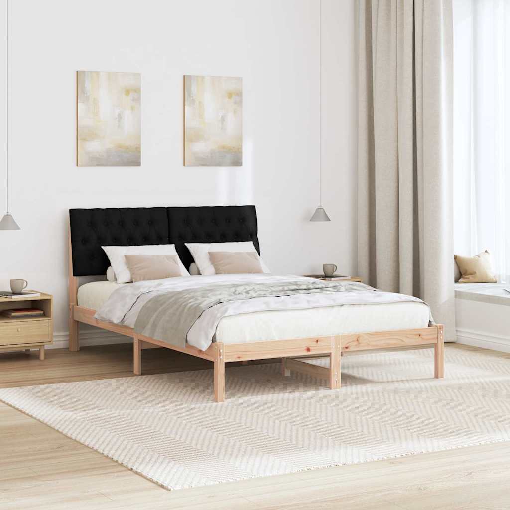 Bedframe met Gevoerd Hoofdgedeelte Bruin 135 x 190 cm is nu te koop bij PeponiXL, paradijselijk wonen!