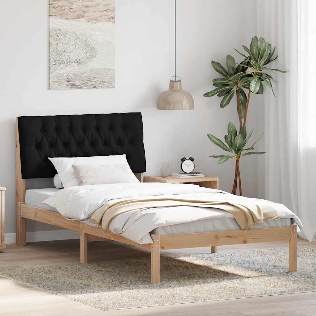 Bedframe met Gevoerd Hoofdgedeelte Bruin 100 x 200 cm is nu te koop bij PeponiXL, paradijselijk wonen!