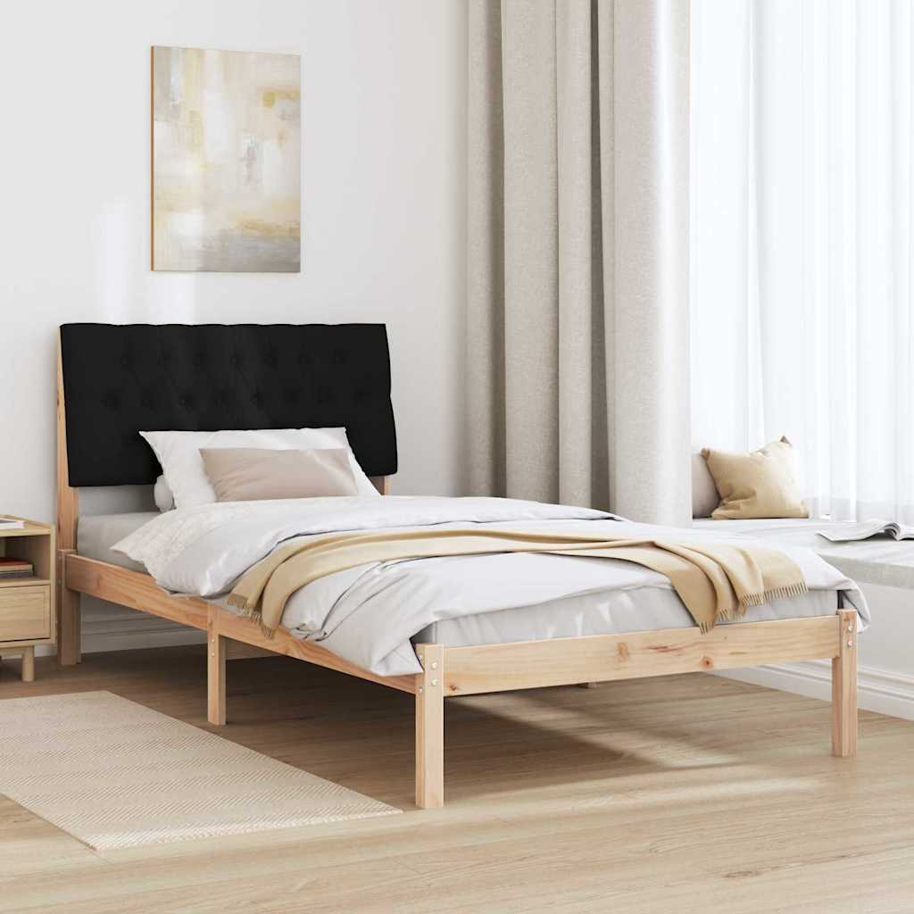 Bedframe met Gevoerd Hoofdgedeelte Bruin 100 x 200 cm is nu te koop bij PeponiXL, paradijselijk wonen!