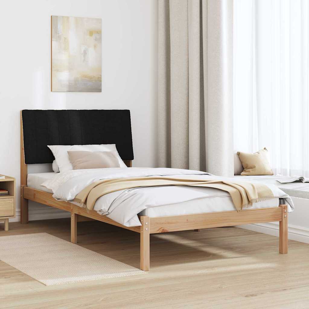 Bedframe met hoofdeinde Bruin 100 x 200 cm Massief grenenhout is nu te koop bij PeponiXL, paradijselijk wonen!