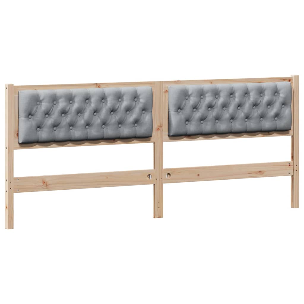 Hoofdbord Anders Bruin en lichtgrijs 200 cm Massief grenenhout is nu te koop bij PeponiXL, paradijselijk wonen!