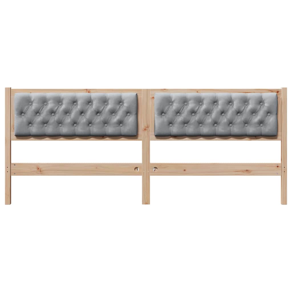Hoofdbord Anders Bruin en lichtgrijs 200 cm Massief grenenhout is nu te koop bij PeponiXL, paradijselijk wonen!