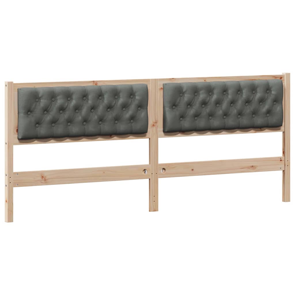 Hoofdbord Anders Bruin en donkergrijs 200 cm Massief grenenhout is nu te koop bij PeponiXL, paradijselijk wonen!