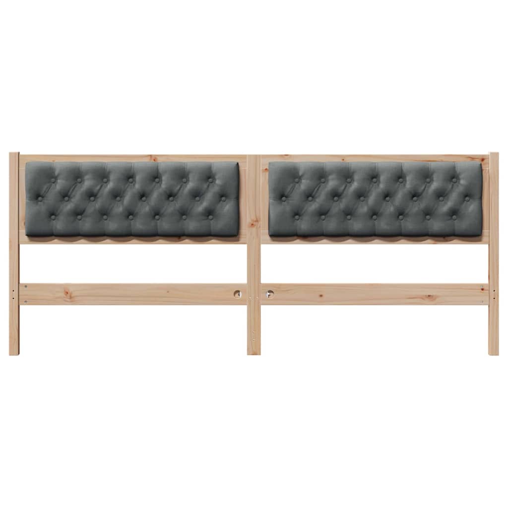 Hoofdbord Anders Bruin en donkergrijs 200 cm Massief grenenhout is nu te koop bij PeponiXL, paradijselijk wonen!