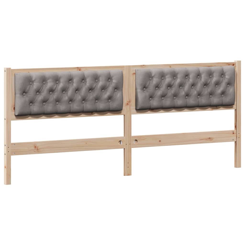 Hoofdbord Anders Bruin en taupe 200 cm Massief grenenhout is nu te koop bij PeponiXL, paradijselijk wonen!