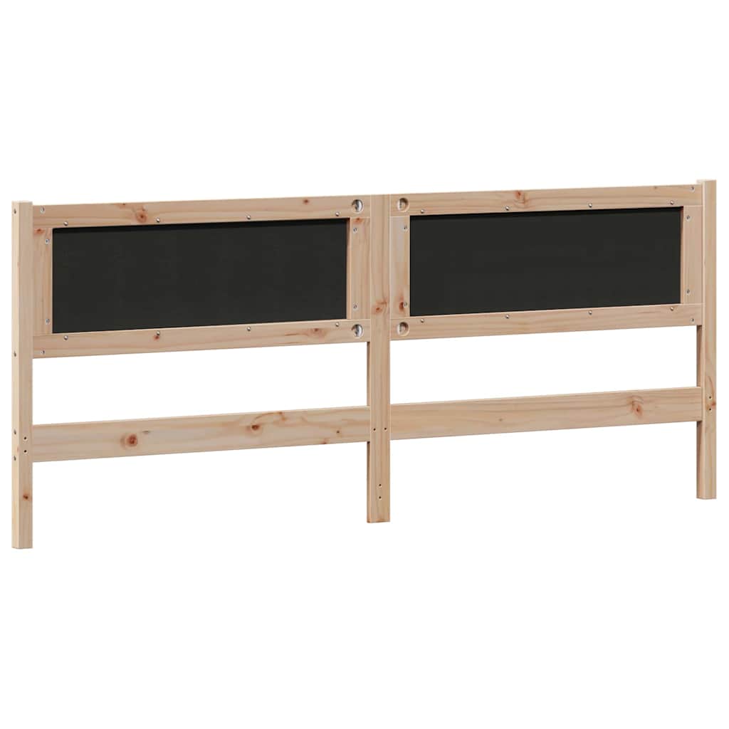Hoofdbord Anders Bruin en taupe 200 cm Massief grenenhout is nu te koop bij PeponiXL, paradijselijk wonen!