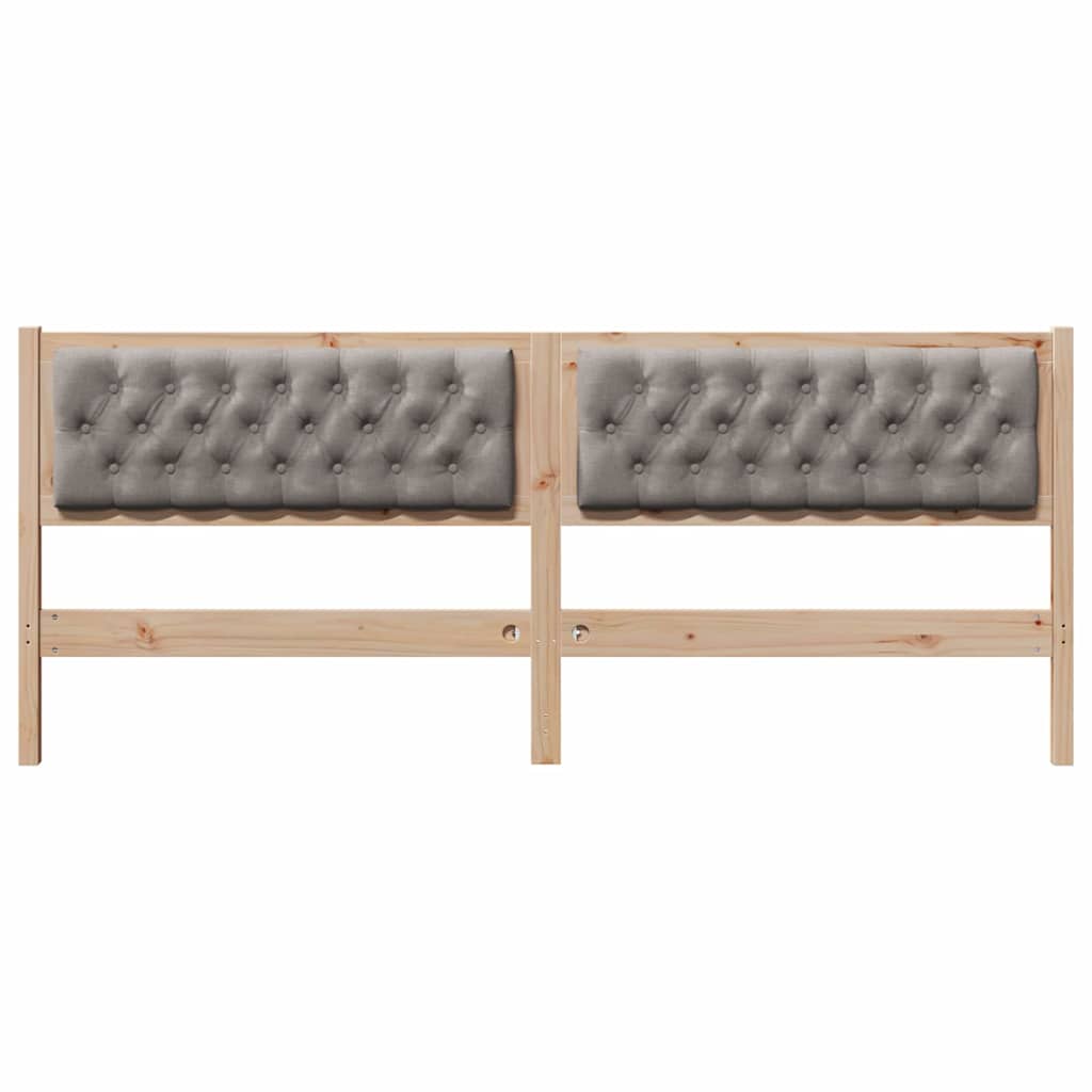 Hoofdbord Anders Bruin en taupe 200 cm Massief grenenhout is nu te koop bij PeponiXL, paradijselijk wonen!