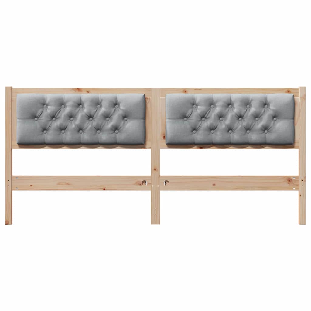 Hoofdbord Anders Bruin en lichtgrijs 180 cm Massief grenenhout is nu te koop bij PeponiXL, paradijselijk wonen!