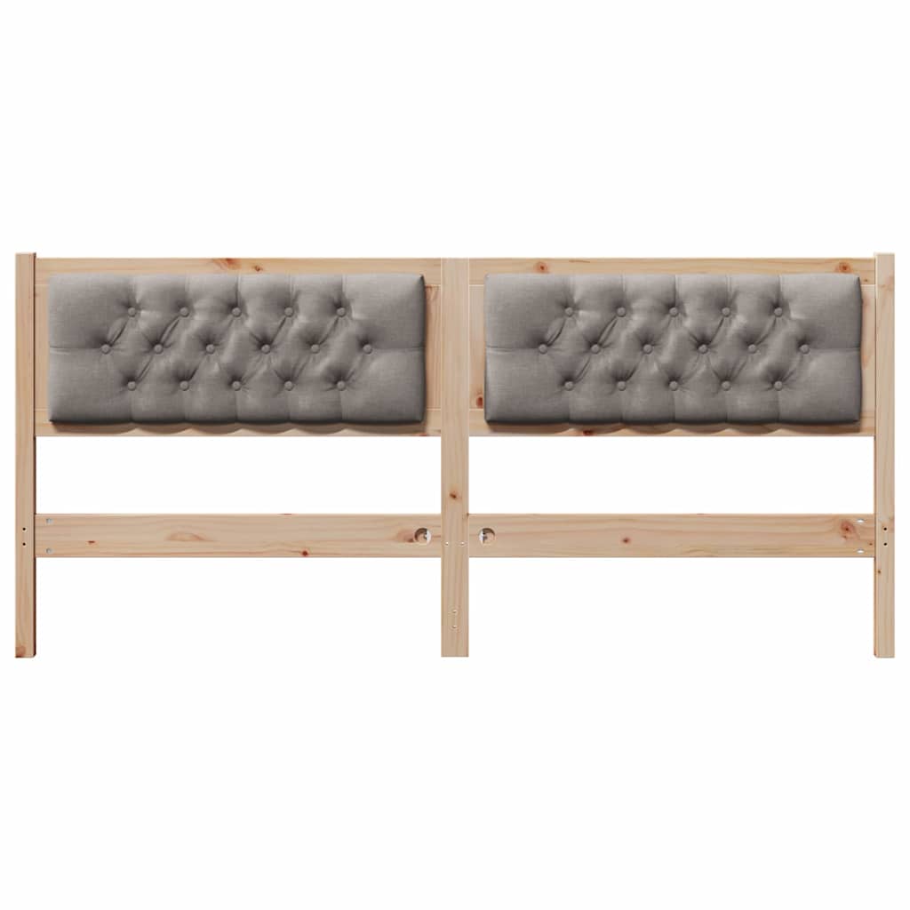 Hoofdbord Anders Bruin en taupe 180 cm Massief grenenhout is nu te koop bij PeponiXL, paradijselijk wonen!