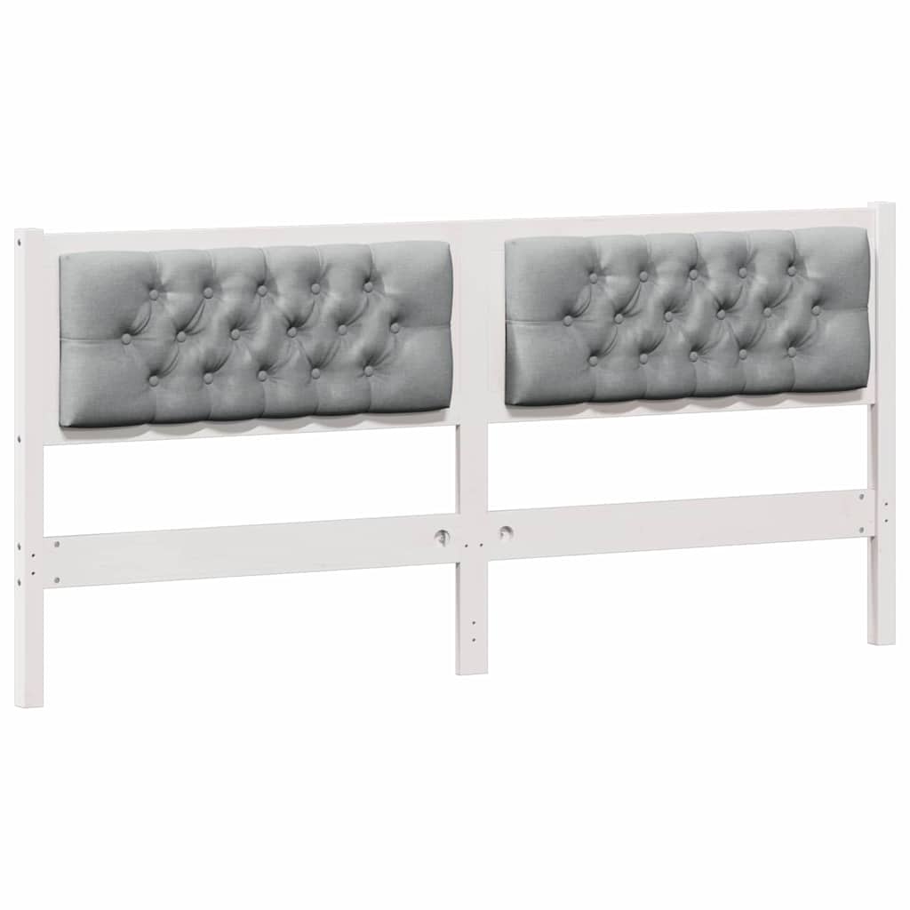 Hoofdbord Anders Wit en lichtgrijs 180 cm Massief grenenhout is nu te koop bij PeponiXL, paradijselijk wonen!