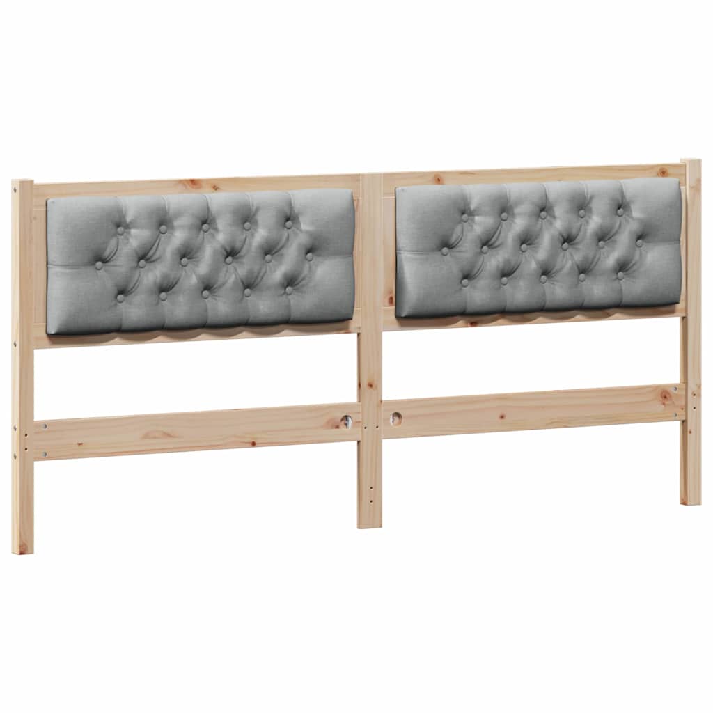Hoofdbord Anders Bruin en lichtgrijs 160 cm Massief grenenhout is nu te koop bij PeponiXL, paradijselijk wonen!