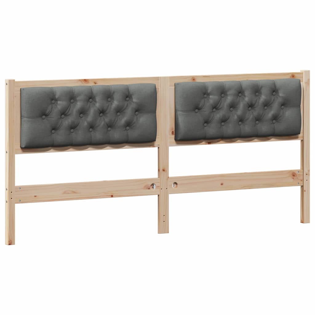 Hoofdbord Anders Bruin en donkergrijs 160 cm Massief grenenhout is nu te koop bij PeponiXL, paradijselijk wonen!