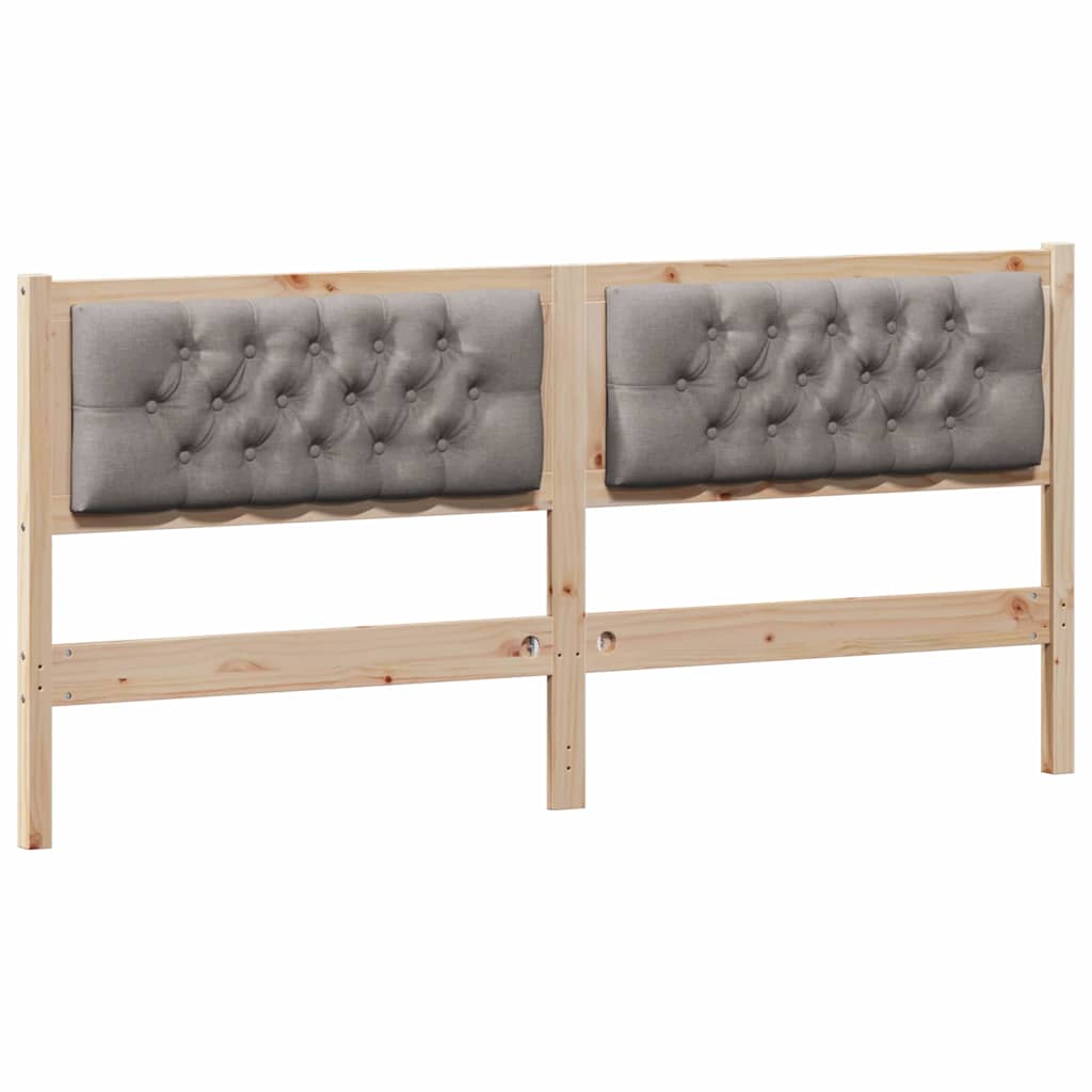 Hoofdbord Anders Bruin en taupe 160 cm Massief grenenhout is nu te koop bij PeponiXL, paradijselijk wonen!