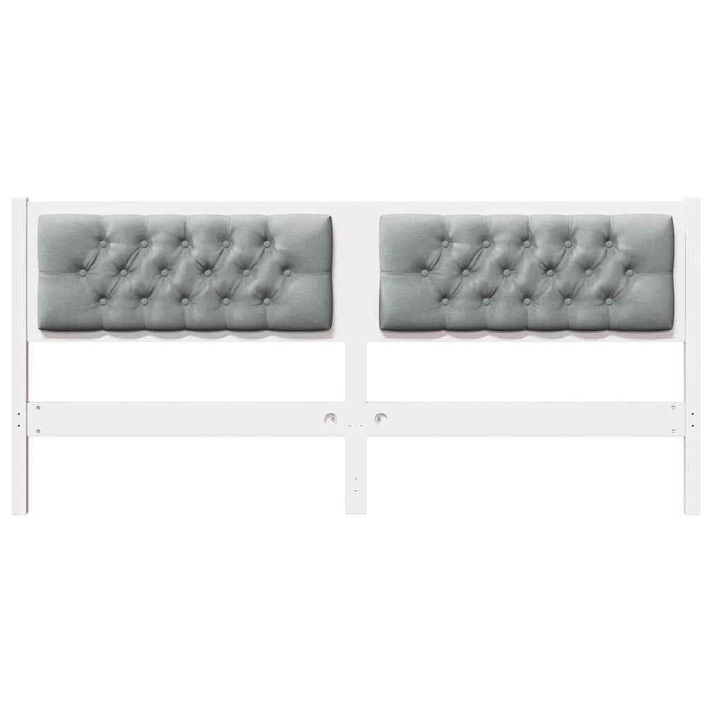 Hoofdbord Anders Wit en lichtgrijs 160 cm Massief grenenhout is nu te koop bij PeponiXL, paradijselijk wonen!
