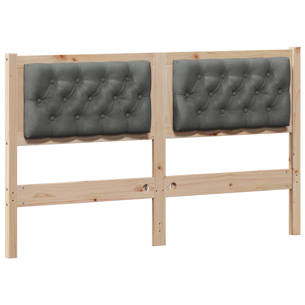 Hoofdbord Anders Bruin en donkergrijs 150 cm Massief grenenhout is nu te koop bij PeponiXL, paradijselijk wonen!