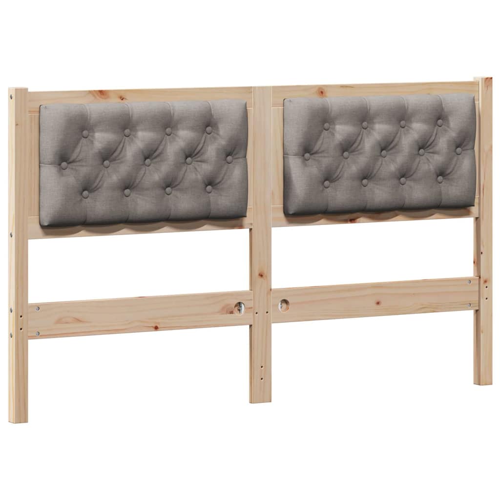 Hoofdbord Anders Bruin en taupe 150 cm Massief grenenhout is nu te koop bij PeponiXL, paradijselijk wonen!
