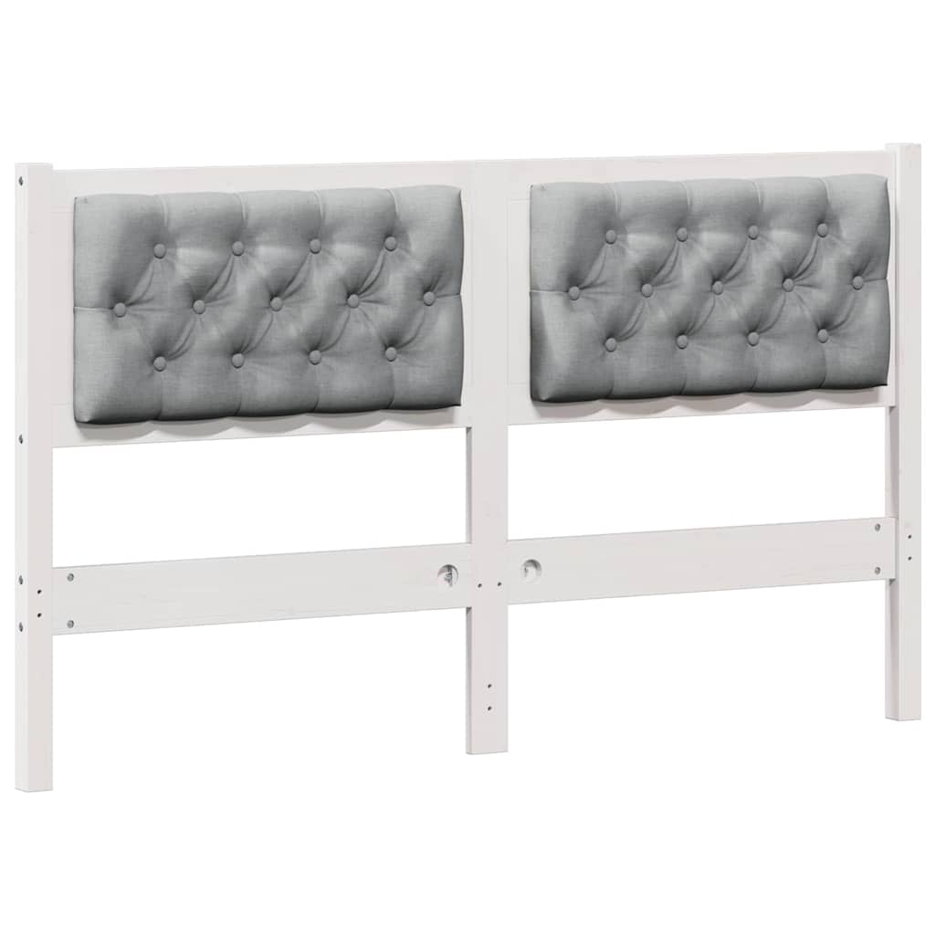 Hoofdbord Anders Wit en lichtgrijs 150 cm Massief grenenhout is nu te koop bij PeponiXL, paradijselijk wonen!