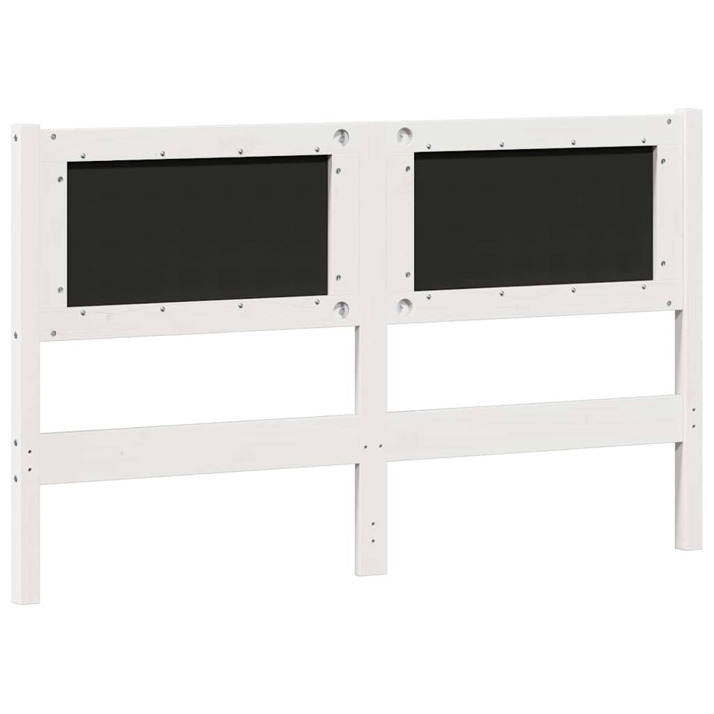 Hoofdbord Anders Wit en lichtgrijs 150 cm Massief grenenhout is nu te koop bij PeponiXL, paradijselijk wonen!