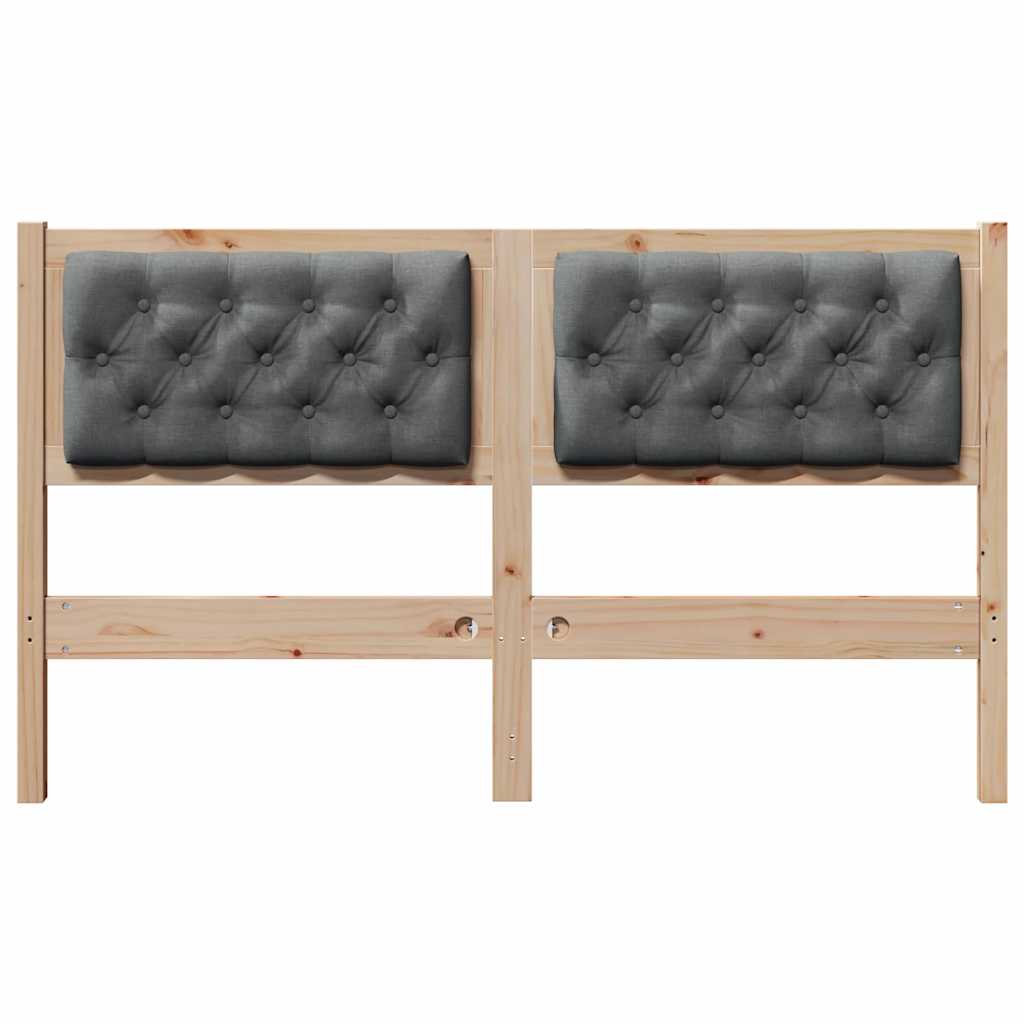 Hoofdbord Anders Bruin en donkergrijs 140 cm Massief grenenhout is nu te koop bij PeponiXL, paradijselijk wonen!