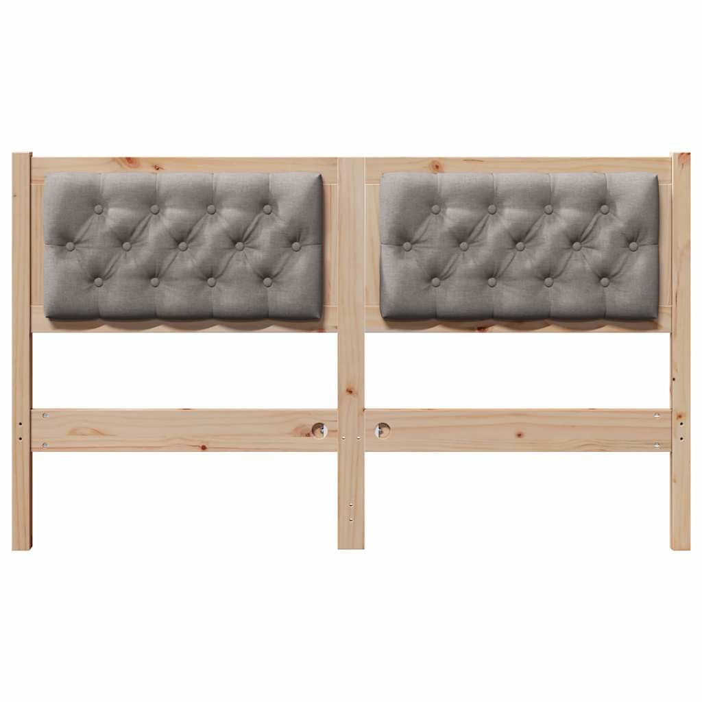 Hoofdbord Anders Bruin en taupe 140 cm Massief grenenhout is nu te koop bij PeponiXL, paradijselijk wonen!