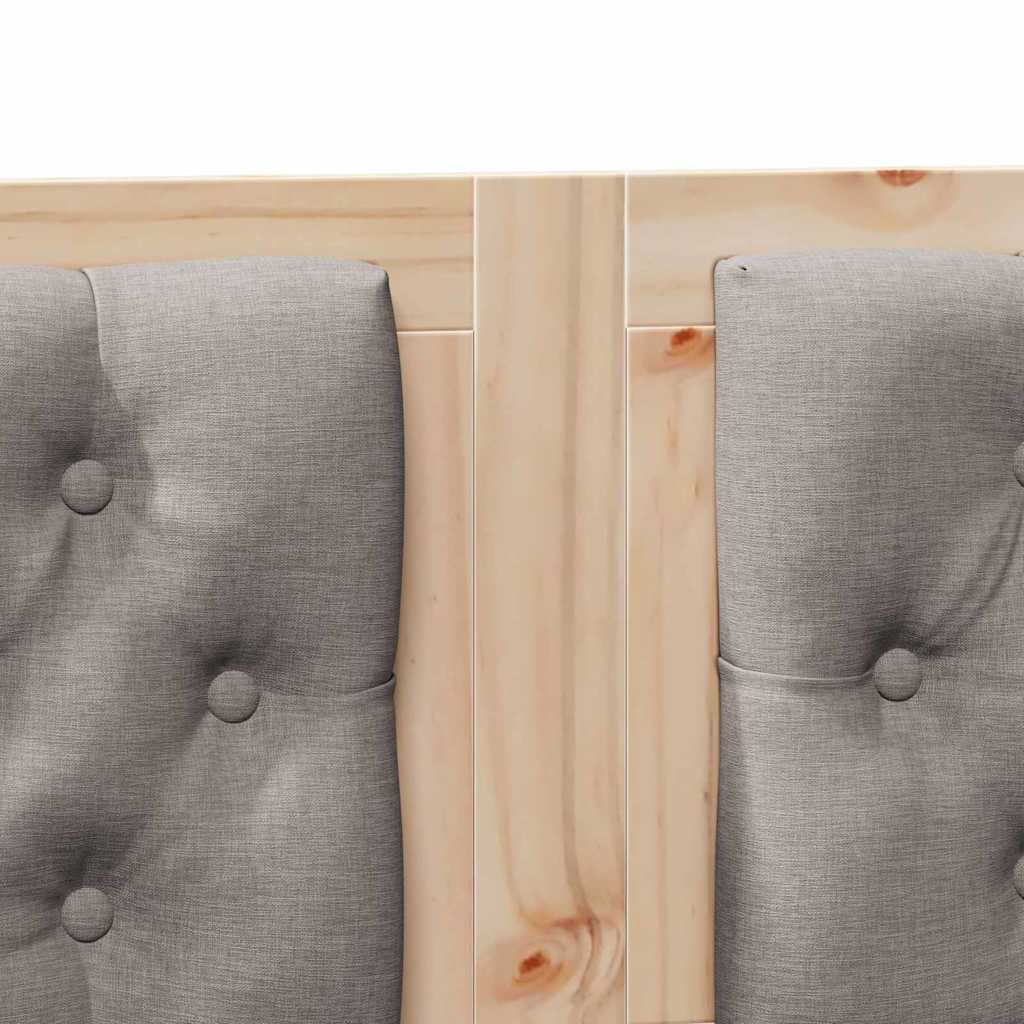 Hoofdbord Anders Bruin en taupe 135 cm Massief grenenhout is nu te koop bij PeponiXL, paradijselijk wonen!
