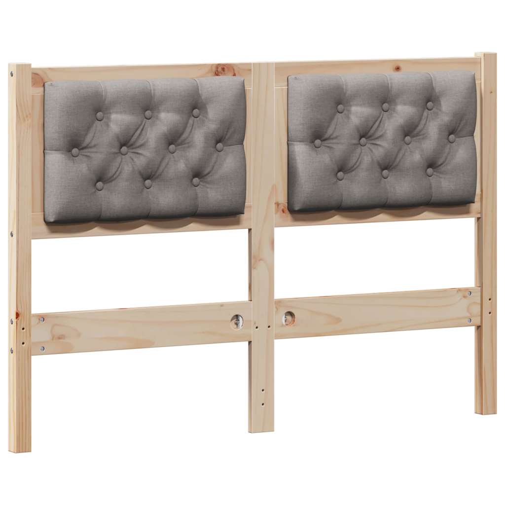 Hoofdbord Anders Bruin en taupe 135 cm Massief grenenhout is nu te koop bij PeponiXL, paradijselijk wonen!