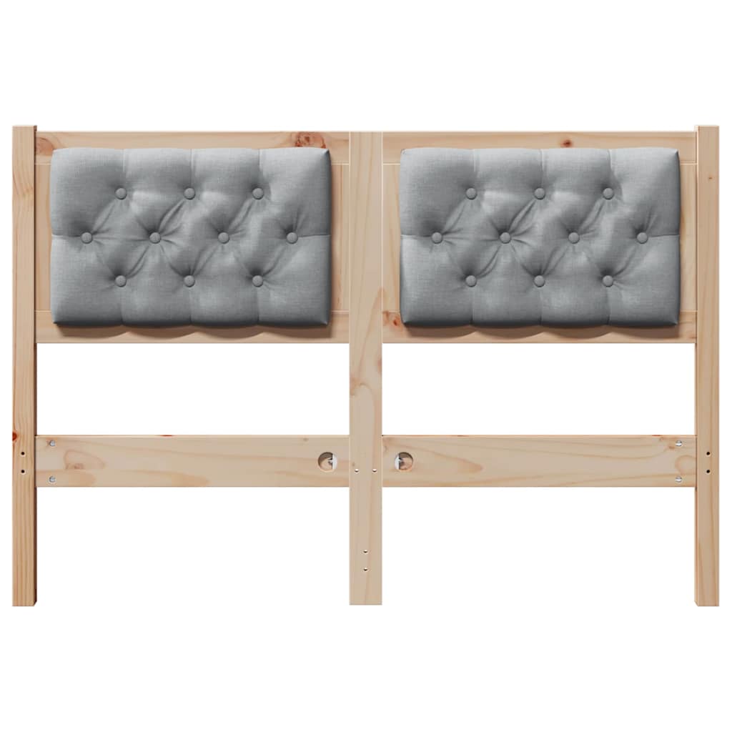 Hoofdbord Anders Bruin en lichtgrijs 120 cm Massief grenenhout is nu te koop bij PeponiXL, paradijselijk wonen!