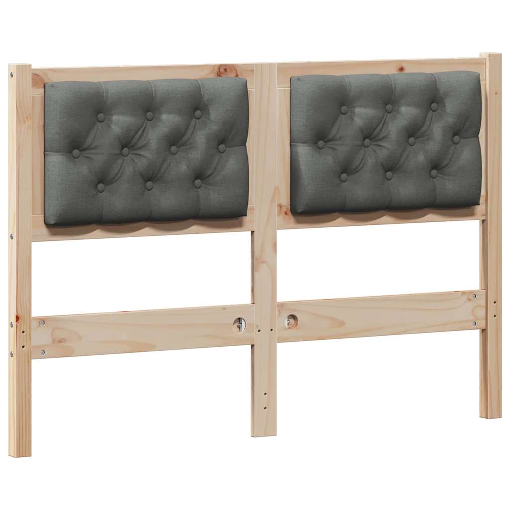 Hoofdbord Anders Bruin en donkergrijs 120 cm Massief grenenhout is nu te koop bij PeponiXL, paradijselijk wonen!