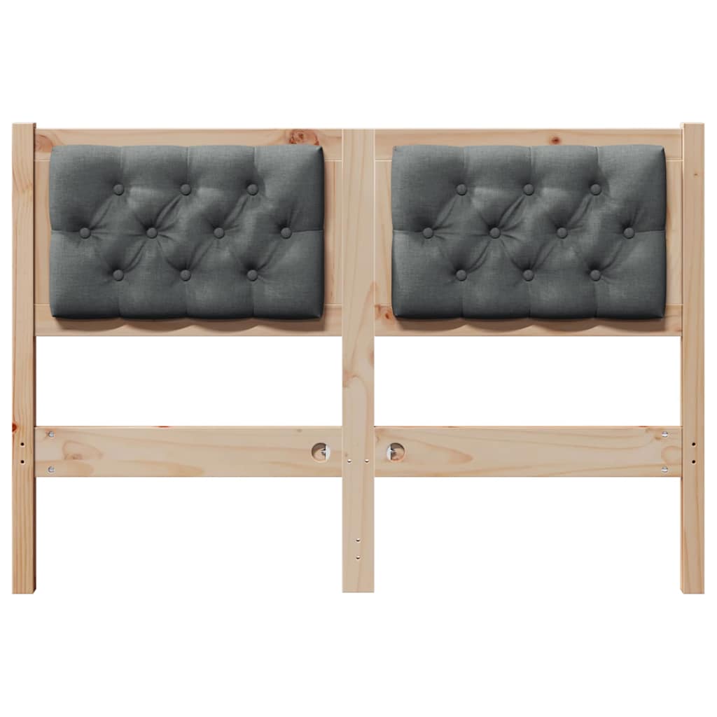 Hoofdbord Anders Bruin en donkergrijs 120 cm Massief grenenhout is nu te koop bij PeponiXL, paradijselijk wonen!
