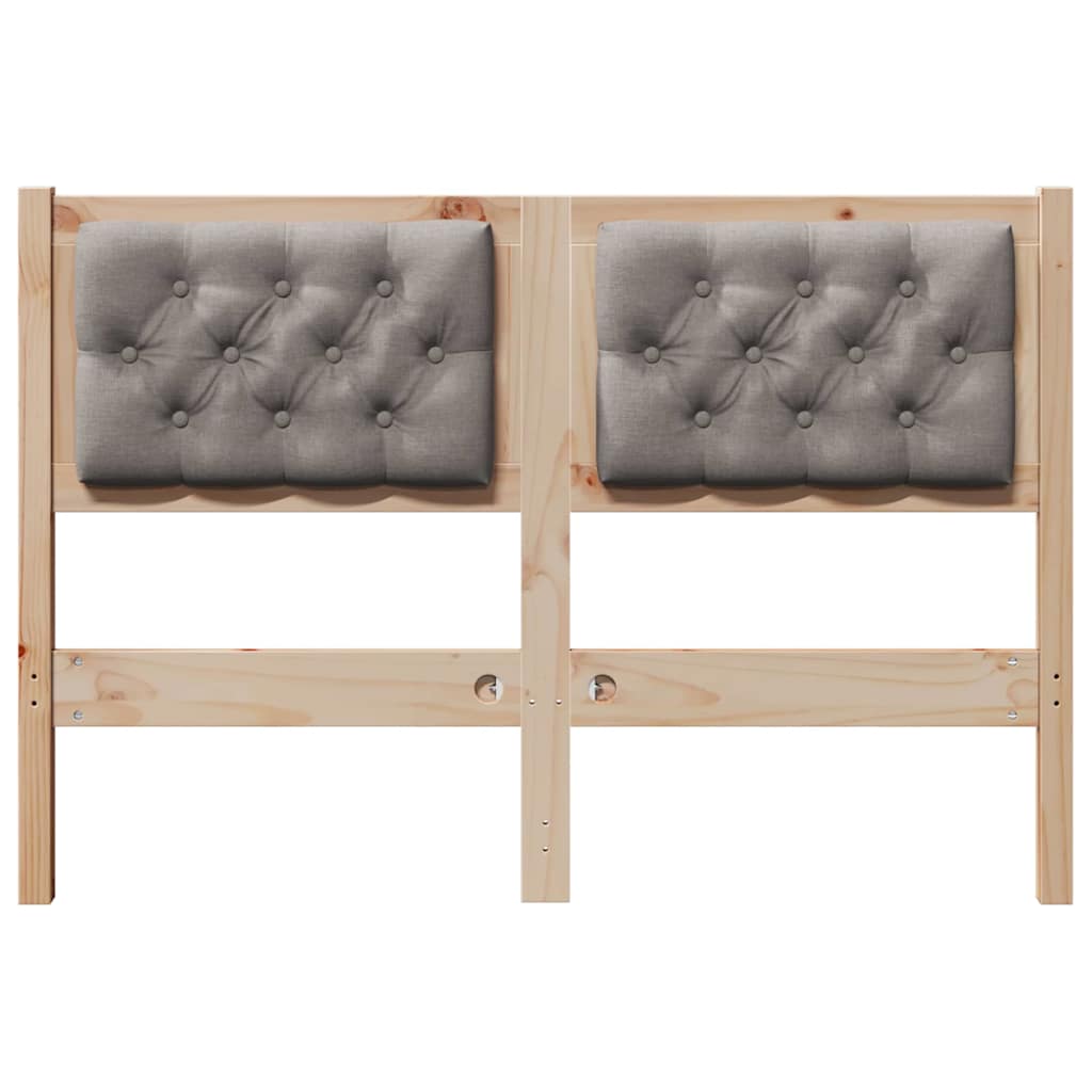 Hoofdbord Anders Bruin en taupe 120 cm Massief grenenhout is nu te koop bij PeponiXL, paradijselijk wonen!