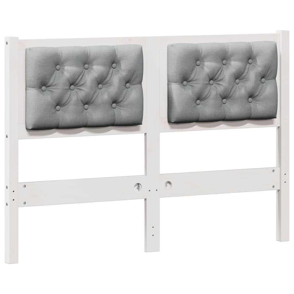 Hoofdbord Anders Wit en lichtgrijs 120 cm Massief grenenhout is nu te koop bij PeponiXL, paradijselijk wonen!