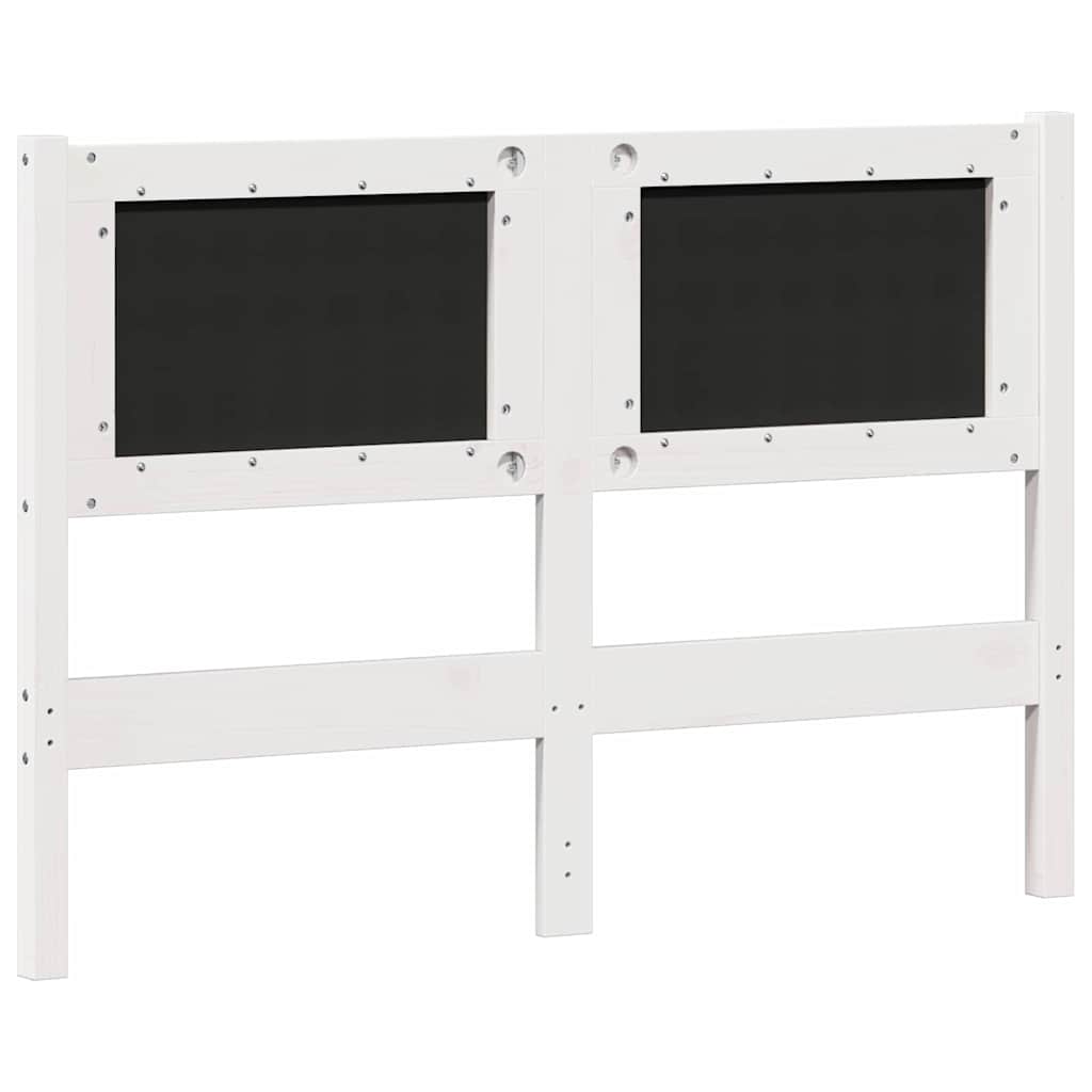 Hoofdbord Anders Wit en lichtgrijs 120 cm Massief grenenhout is nu te koop bij PeponiXL, paradijselijk wonen!