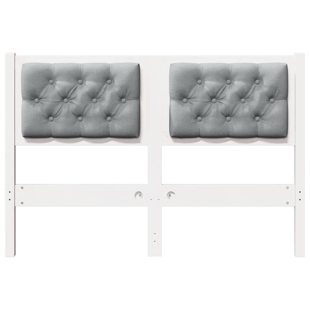 Hoofdbord Anders Wit en lichtgrijs 120 cm Massief grenenhout is nu te koop bij PeponiXL, paradijselijk wonen!