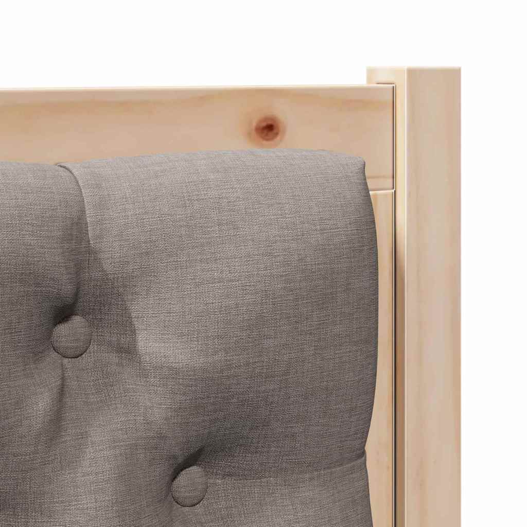 Hoofdbord Anders Bruin en taupe 100 cm Massief grenenhout is nu te koop bij PeponiXL, paradijselijk wonen!
