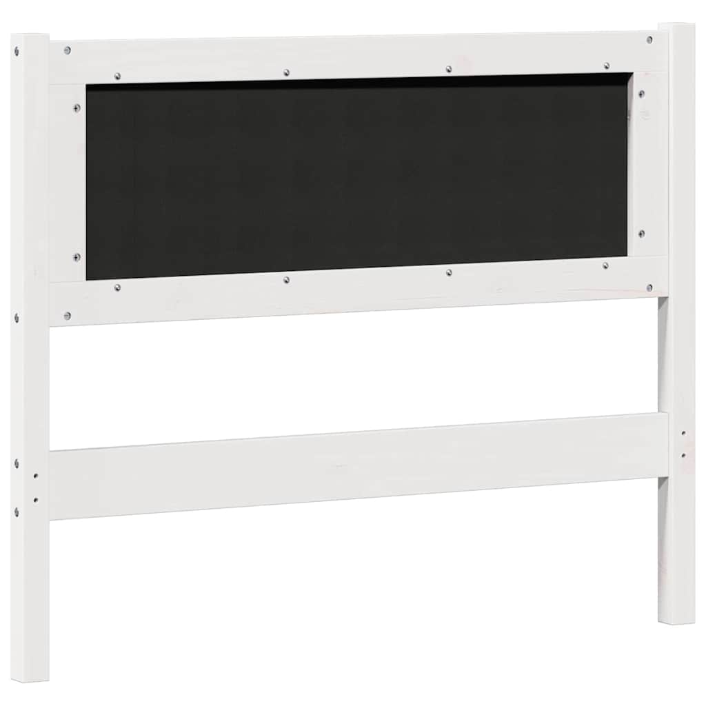 Hoofdbord Anders Wit en lichtgrijs 100 cm Massief grenenhout is nu te koop bij PeponiXL, paradijselijk wonen!