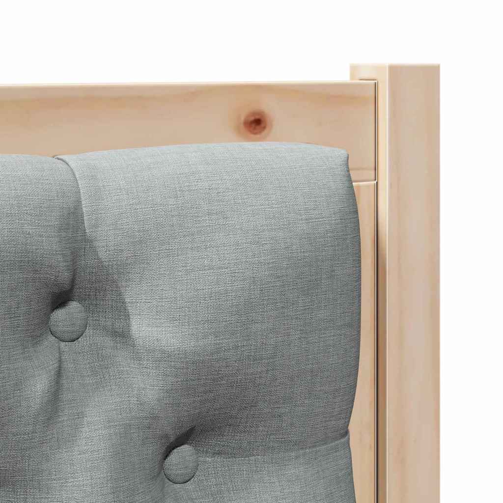 Hoofdbord Anders Bruin en lichtgrijs 90 cm Massief grenenhout is nu te koop bij PeponiXL, paradijselijk wonen!