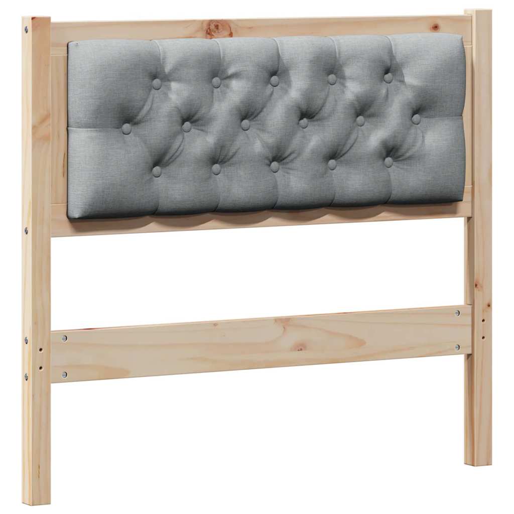 Hoofdbord Anders Bruin en lichtgrijs 90 cm Massief grenenhout is nu te koop bij PeponiXL, paradijselijk wonen!