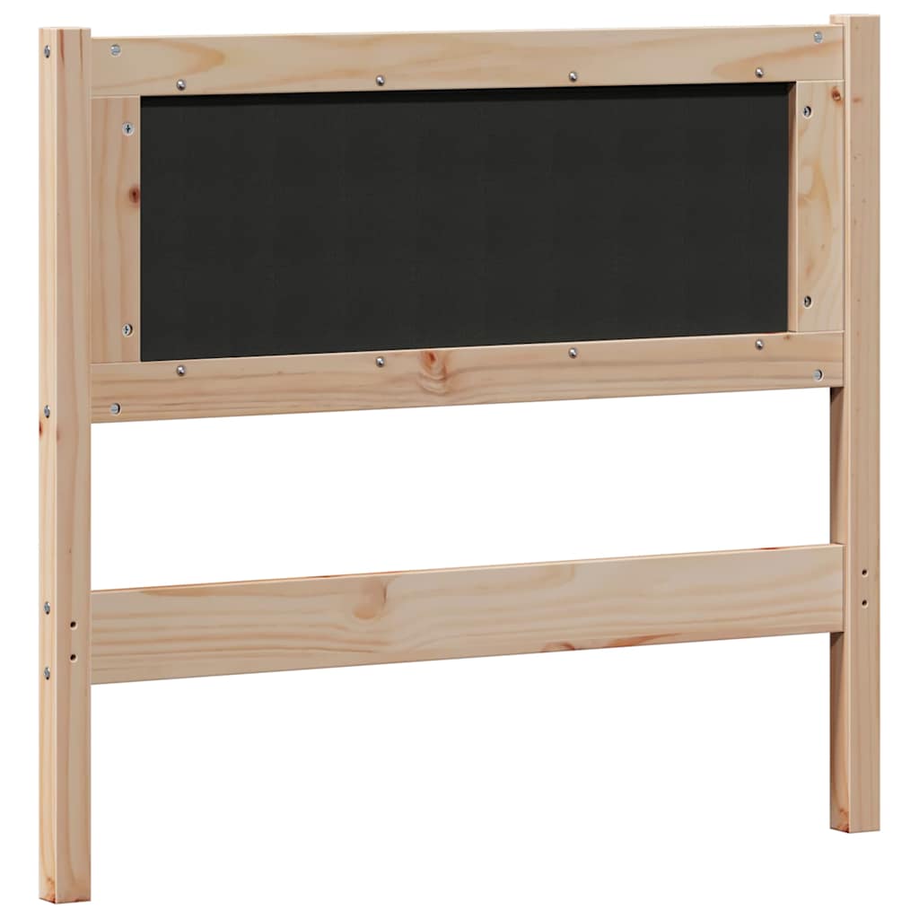 Hoofdbord Anders Bruin en lichtgrijs 90 cm Massief grenenhout is nu te koop bij PeponiXL, paradijselijk wonen!