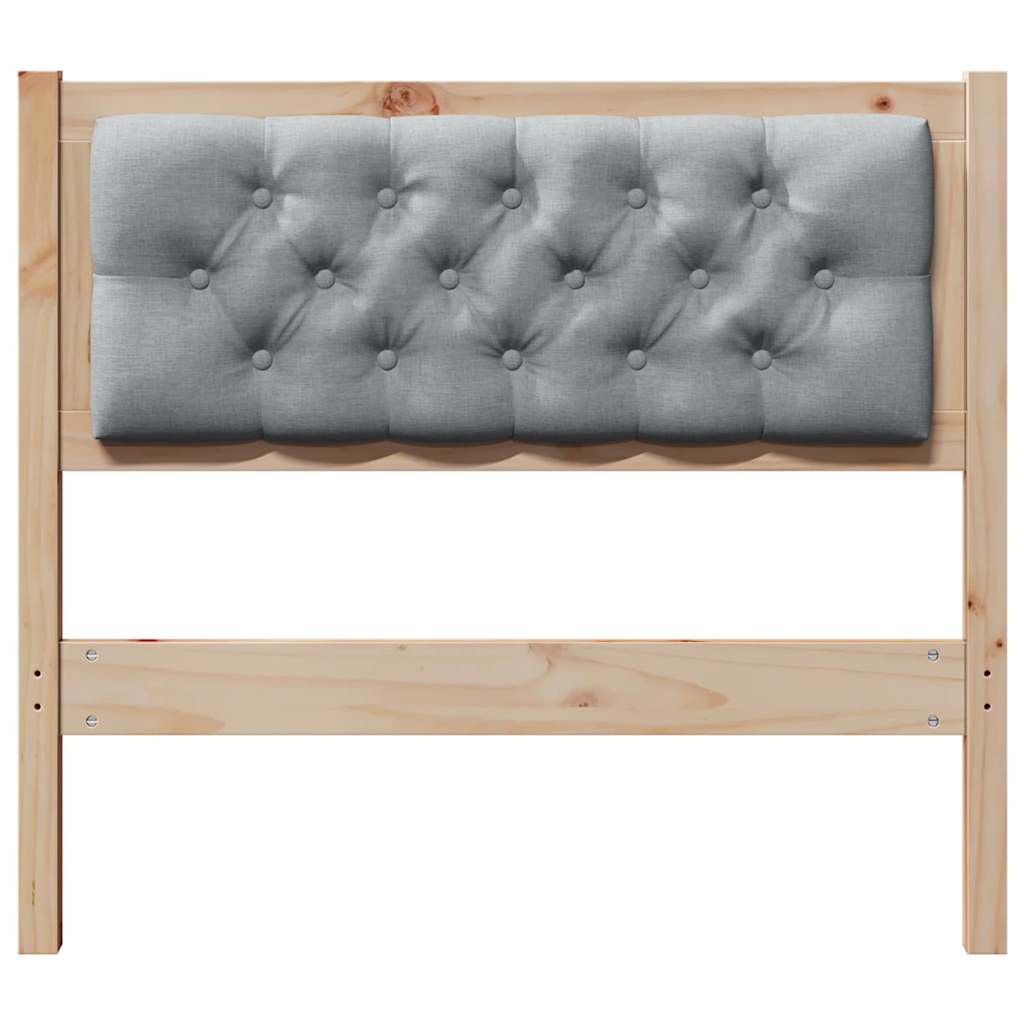 Hoofdbord Anders Bruin en lichtgrijs 90 cm Massief grenenhout is nu te koop bij PeponiXL, paradijselijk wonen!