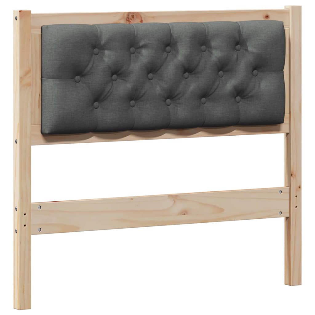 Hoofdbord Anders Bruin en donkergrijs 90 cm Massief grenenhout is nu te koop bij PeponiXL, paradijselijk wonen!