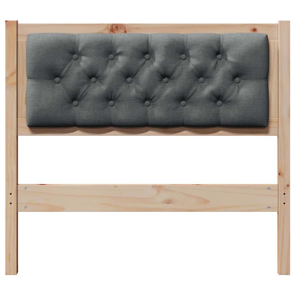 Hoofdbord Anders Bruin en donkergrijs 90 cm Massief grenenhout is nu te koop bij PeponiXL, paradijselijk wonen!